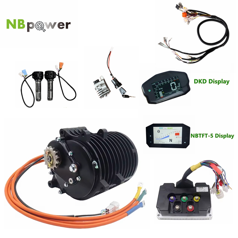 Mid Drive Motor Kit 72V 3000W - QS138 70H V3 3000W Orta Tahrik