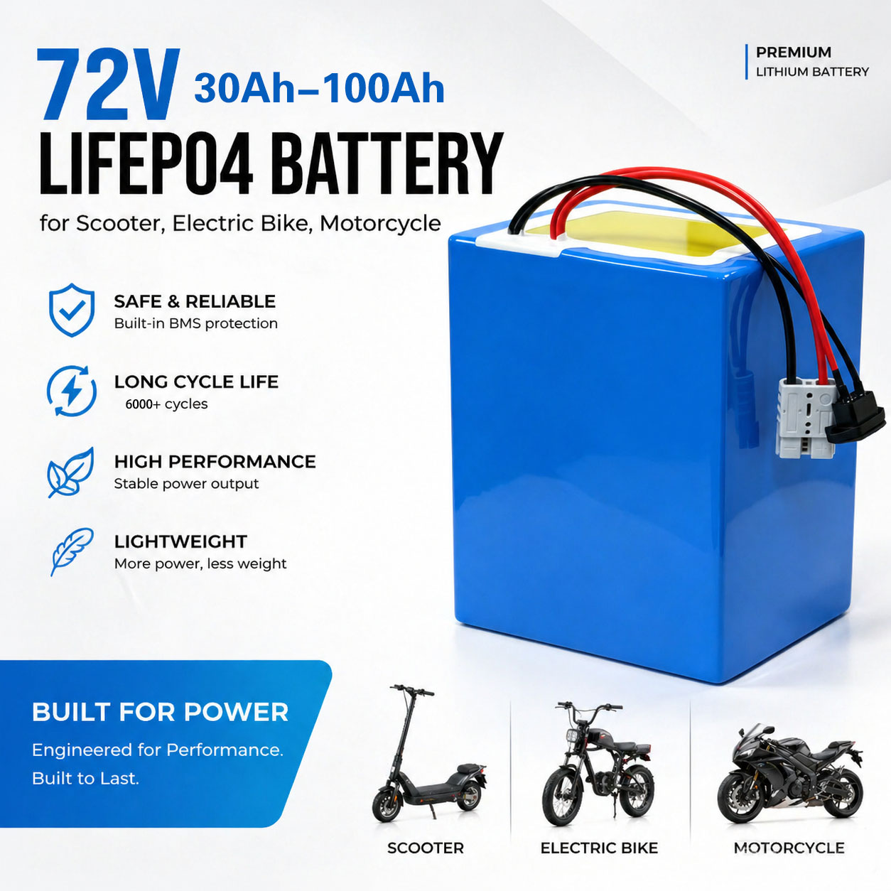 Lityum LiFePO4 72V 50Ah 60Ah 4 - 72V 60Ah Lifepo4 Battery Pack incelemesi ve fiyatı